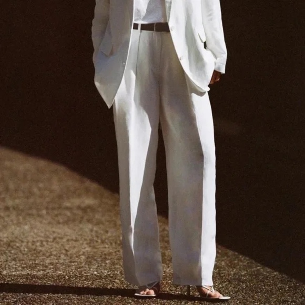 Aritzia Babaton Agency Linen Pant